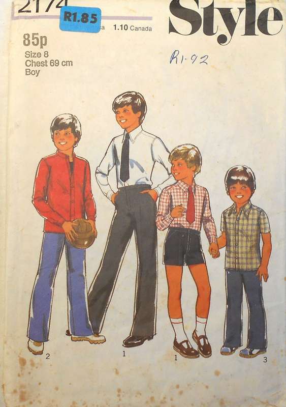 VINTAGE STYLE 2174 BOYS SHIRT-TIE-PANTS-SHORTS SIZE 8 YEARS CHEST 69 CM COMPLETE