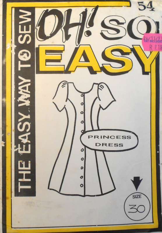 OH SO EASY  PATTERN 54 LADIES PRINCESS DRESS SIZE 30 - COMPLETE
