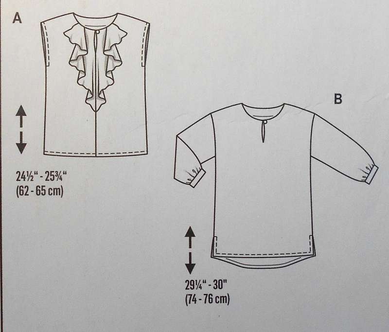 BURDA 6212 BLOUSE SIZE 8-18- COMPLETE-CUT TO 10