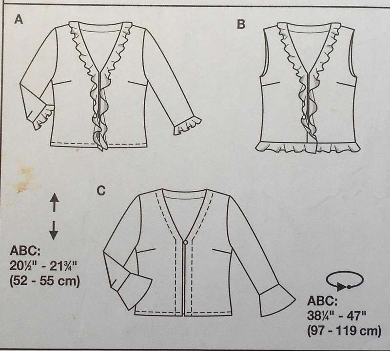 BURDA 8806 BLOUSE SIZE 10-20 COMPLETE -CUT TO 10
