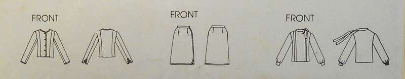 VOGUE 7831 JACKET-SKIRT-BLOUSE SIZE 14 COMPLETE-UNCUT-F/FOLDED