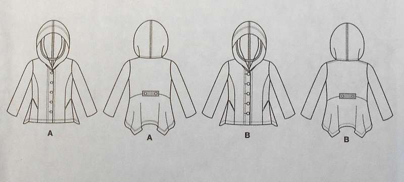 VOGUE V9244 SEMI FITTED UNLINED JACKET/ HOODIE SIZE 6-8-10-12-14 COMPLETE-CUT TO 10