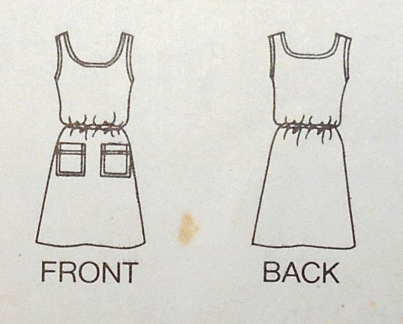 BUTTERICK 3580 GIRLS PINAFORE DRESS SIZE 8 YEARS COMPLETE