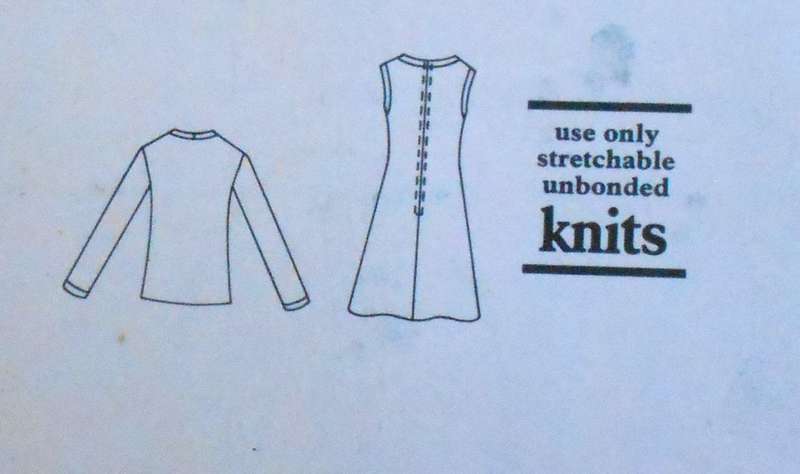 VOGUE 8490 DRESS & JACKET (KNITS) SIZE 14 BUST 36 COMPLETE-UNCUT-F/FOLDED-ZIPLOC