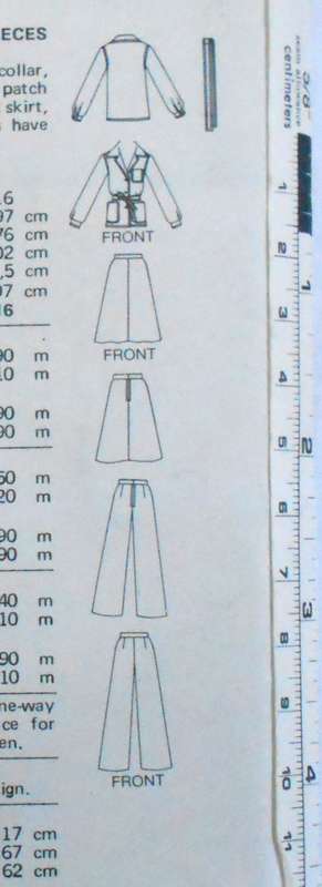 BUTTERICK 5723 JACKET-SKIRT-PANTS-BELT SIZE 14 COMPLETE-UNCUT-F/FOLDED