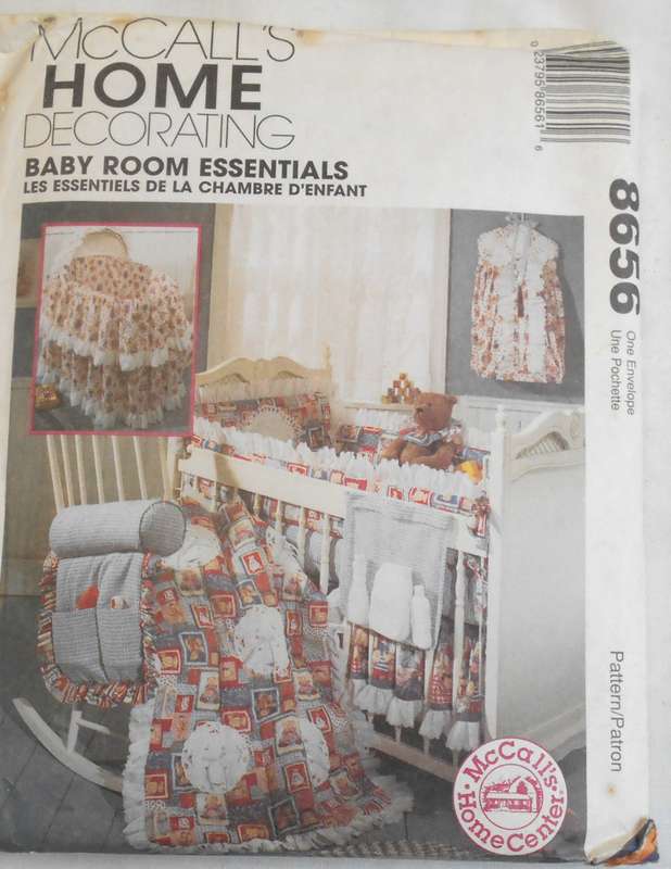 McCALLS HOME DECORATING 8656 BABY ROOM ESSENTIALS COMPLETE-UNCUT-F/FOLDED