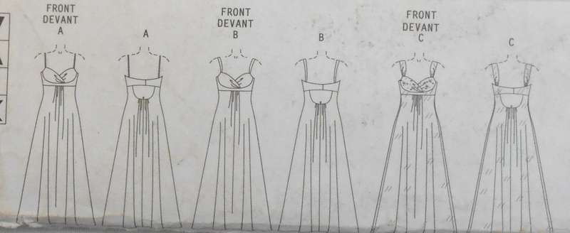 VOGUE V8360 STUNNING EVENING LINED DRESS SIZE 12-14-16 COMPLETE-CUT TO 14-ZIPLOC