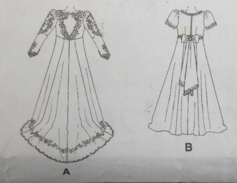 McCALLS 2532 STUNNING BRIDAL GOWN SIZE 26W-28W-30W-32W-44-46-48-50 COMPLETE-MOSTLY UNCUT