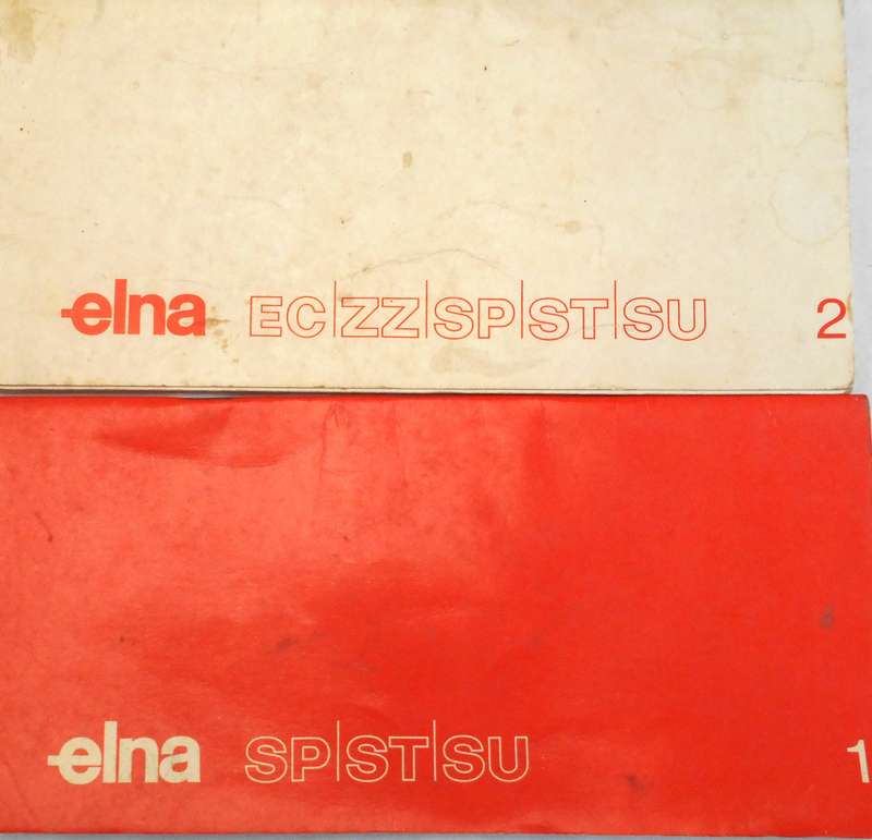 ELNA SP-ST-SU & ELNA EC-ZZ-SP-ST-SU SEWING GUIDE BOOKLETS
