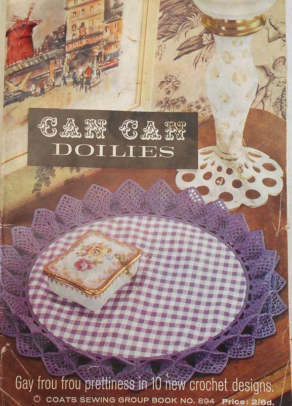 CAN CAN DOILLIES - 32 PAGE A5 BOOKLET- COATS SEWING GROUP 894