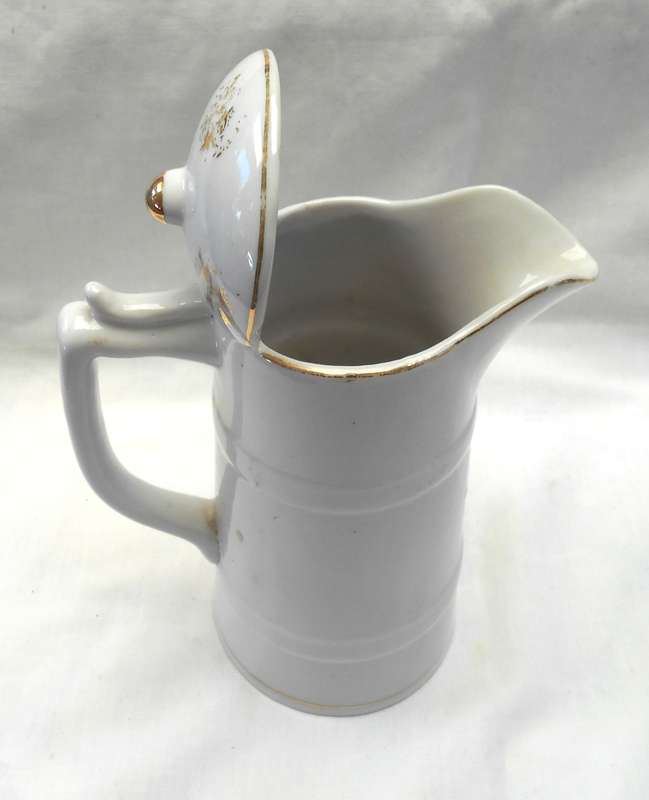 PRETTY KINGSWAY JUG OR VASE with Raised Pink roses & Green leaves & GILT in perfect condition