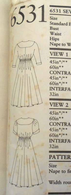 NEW LOOK 6531DRESS WITH CONTRAST COLLAR SIZE 6-18 COMPLETE CUT TO 10