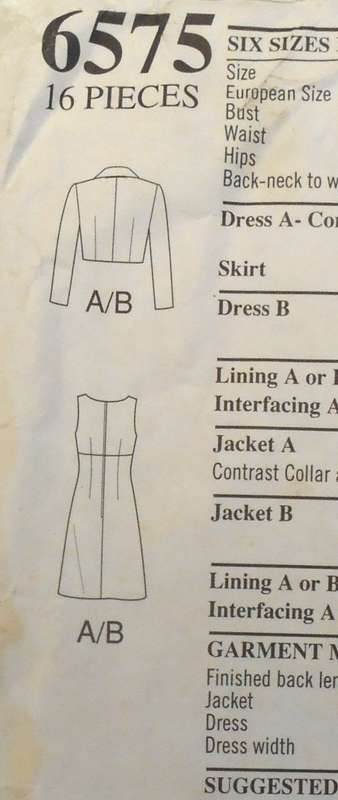 NEW LOOK 6575 HIGH WAIST DRESS & BOLERO SIZE 6-16 COMPLETE-CUT TO 12