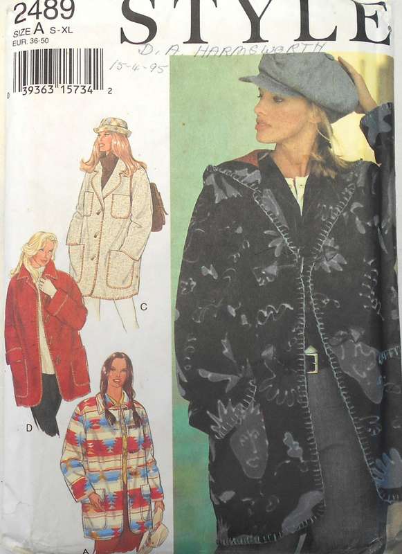 STYLE 2489 SET OF WINTER COATS/JACKETS + HOODIE SIZE S-XL (10-24) COMPLETE-UNCUT-F/FOLDED