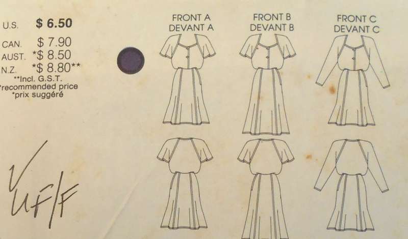 VOGUE 7122 VERY LOOSE DRESS SIZE 12-14-18 COMPLETE-UNCUT-F/FOLDED