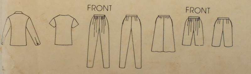 VOGUE 8246 JACKET-SKIRT-PANTS-SHORTS-TOP SIZE 10 COMPLETE