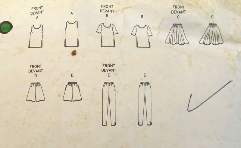 VOGUE 2905 TOP-SPLIT SKIRT-SHORTS & PANTS SIZE 12-14-16 COMPLETE-CUT TO 16