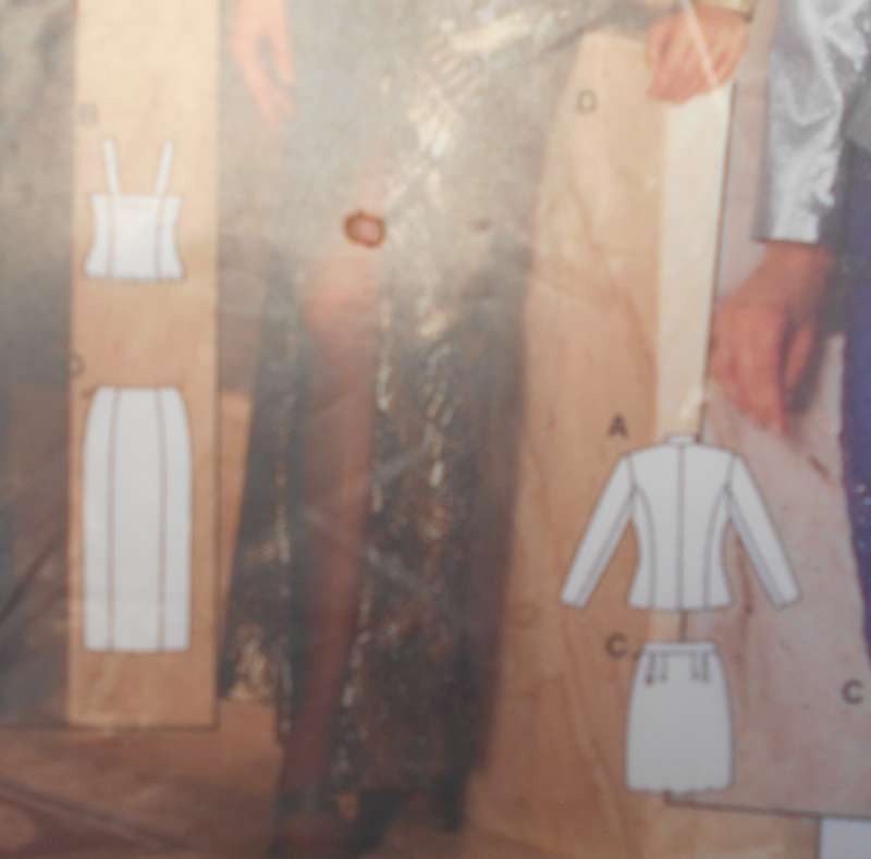 BURDA 4145 SKIRT-CAMISOLE-JACKET SIZE 8-18 COMPLETE-UNCUT