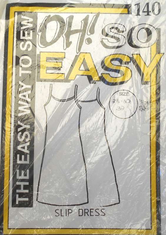 OH SO EASY 140 SLIP DRESS SIZE 28-30-32 COMPLETE-UNCUT-F/FOLDED