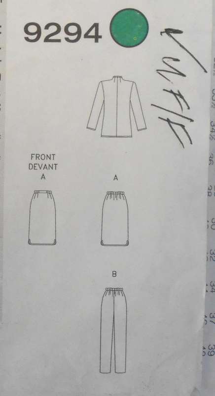 VOGUE WOMAN 9294 JACKET-SKIRT-PANTS SIZE 14-16-18 COMPLETE-UNCUT-F/FOLDED