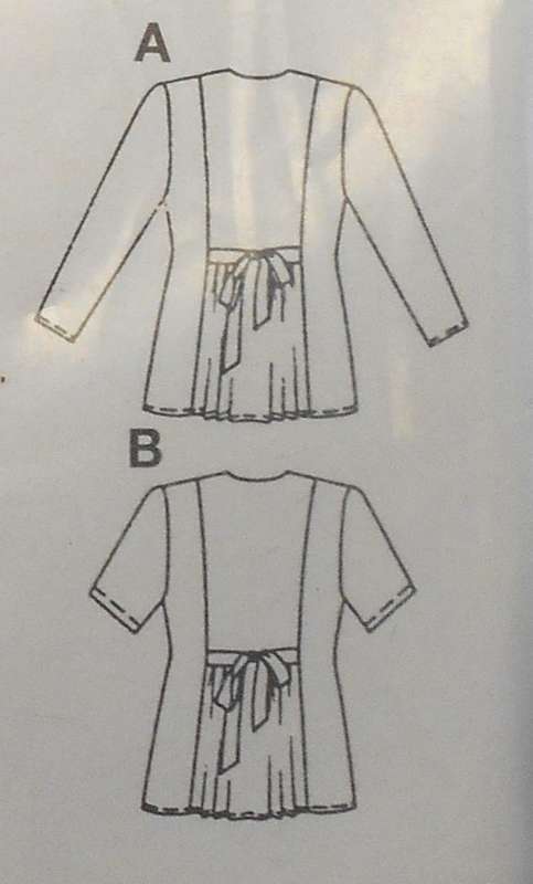 BURDA 4432 TIE BACK TOP SIZE 10-20 COMPLETE-CUT TO 14