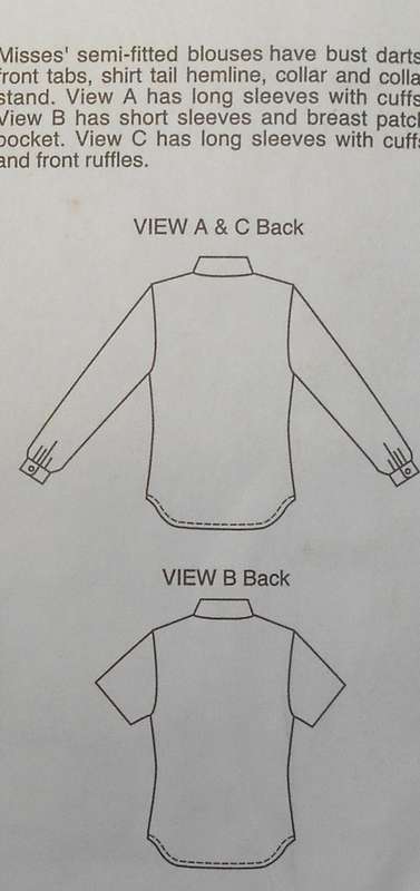 KWIK SEW 2661 SEMI FITTING BLOUSES SIZES XS-S-M-L-XL (80-114 CM) COMPLETE CUT TO XL 110-114 CM