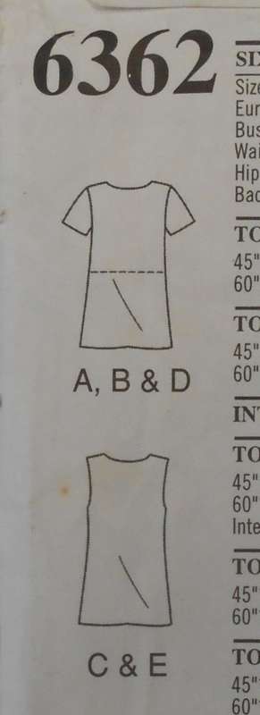 NEW LOOK PATTERNS 6362 FRONT BUTTON TOP SIZE 8-18 - INCOMPLETE & 1 FRONT IS NOT SUPPLIED USE BACK 2