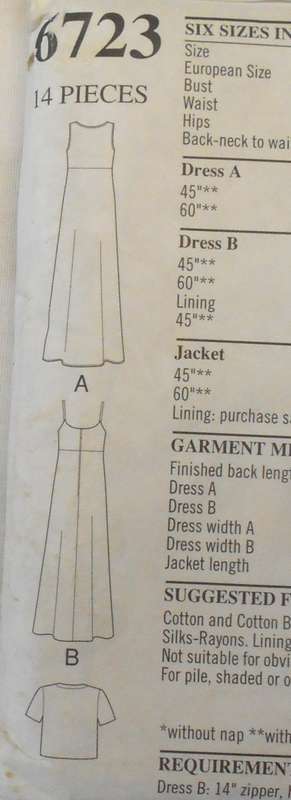 NEW LOOK PATTERNS 6733 SHOESTRING STRAP DRESS-BOLERO SIZE 8-18 COMPLETE-PART CUT ONLY BODICE