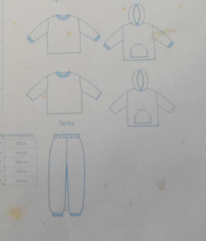 EAZY STITCH PATTERNS P003 KIDDIES BASIC TRACKSUITS SIZE 2- 8 YEARS-PART CUT