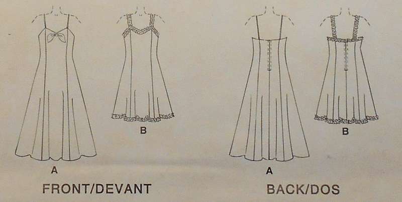 McCALLS 8202 SHOESTRING DRESS IN 2 LENGTHS SIZE 6-8-10-12 COMPLETE-UNCUT-F/FOLDED