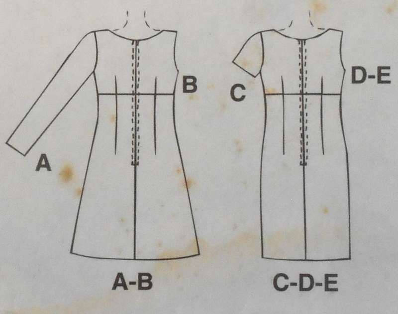 McCALLS 8270 DRESS WITH LONG OR SHORT SLEEVES SIZE  8-10-12 COMPLETE-NO SEWING INSTRUCTIONS