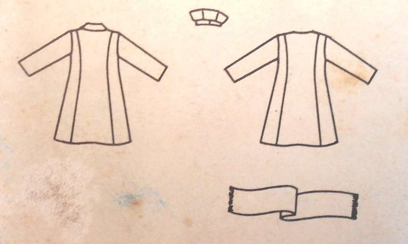 VINTAGE BUTTERICK 2480 GIRLS COAT & HAT SIZE 8 YEARS BREAST 26 COMPLETE