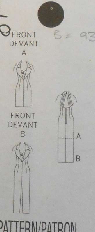 BUTTERICK 4003 STUNNING CLOSE FITTING LINED DRESS WITH BACK FEATURE SIZE14-16-18 COMPLETE-CUT TO 18
