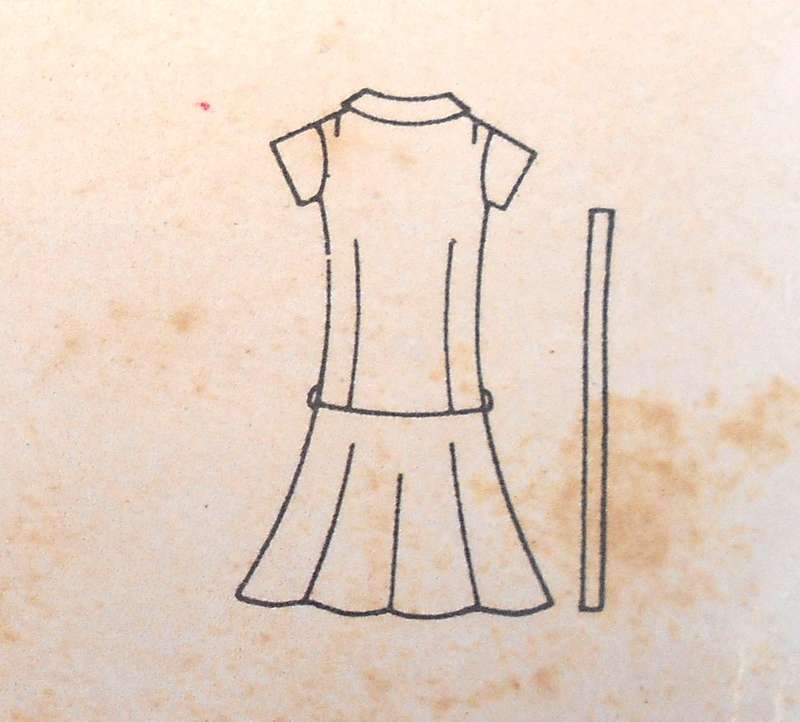 VINTAGE BUTTERICK 4340 ONE PIECE DRESS SIZE 10 BUST 31 COMPLETE