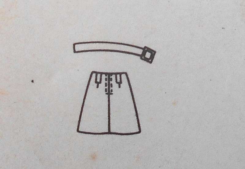 VINTAGE BUTTERICK 4434 MINI SKIRT-4 VERSIONS SIZE WAIST 23 1/2/59 1/2 CM HIP 32 1/2"/82 1/2 COMPLETE