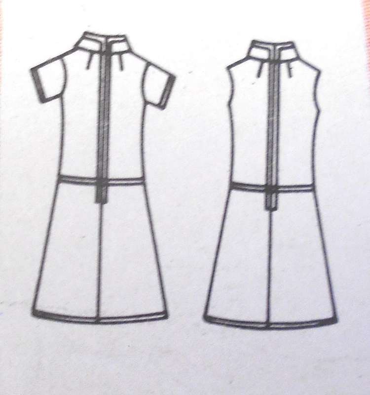 VINTAGE BUTTERICK 4577 ONE PIECE DRESS SIZE 16 BUST 36 COMPLETE-UNCUT-F/FOLDED