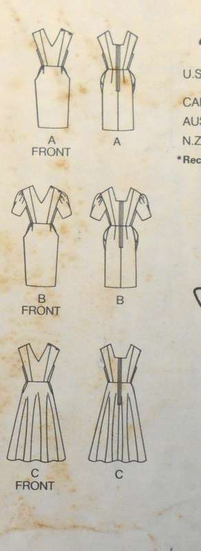 BUTTERICK 4963 SLEEVELSS DRESS SIZE 12 COMPLETE