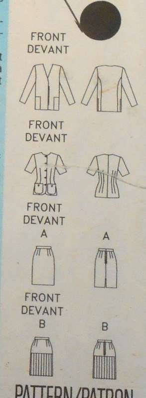BUTTERICK 5919 JACKET-TOP-SKIRT SIZE 18-20-22 COMPLETE-CUT TO 22