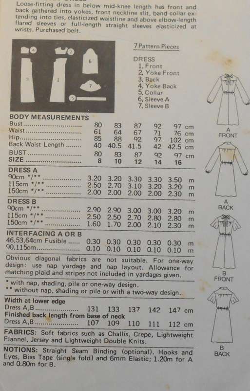 BUTTERICK 6008 LOOSE FITTING DRESS SIZE 10 COMPLETE