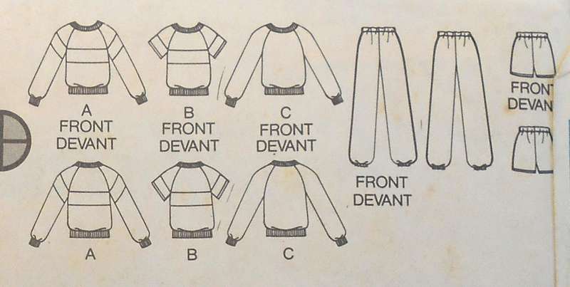 BUTTERICK 6655 TRACKSUIT TOP-PANTS-SHORTS SIZE 8 SEE LISTING