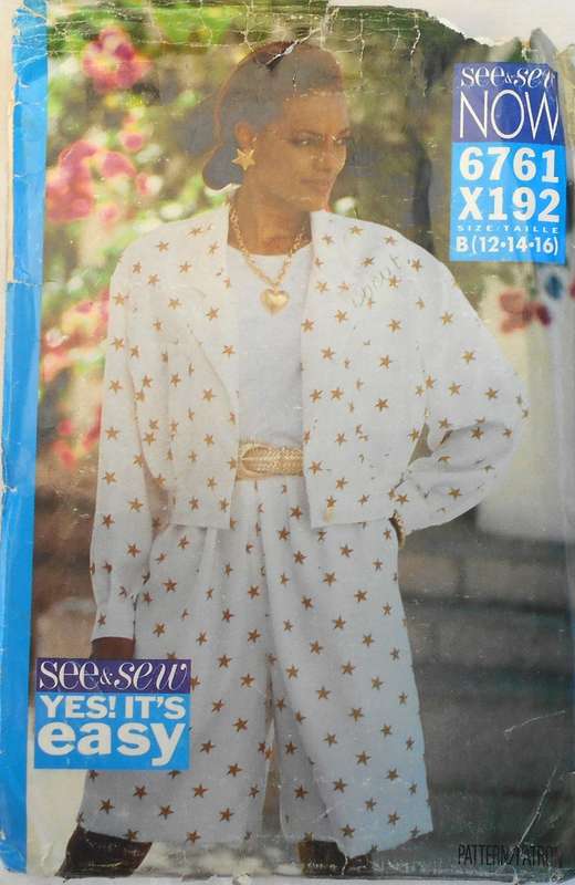 BUTTERICK 6721`JACKET & SPLIT SKIRT SIZE 12-14-16-COMPLETE-UNCUT-F/FOLDED