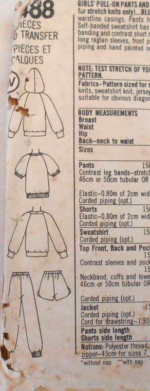 SIMPLICITY 5488 KID HOODIE-PULL ON PANTS & SHORTS-PULLOVER SWEATSHIRT SIZE L 12-14 YRS-COMPLETE-F/F