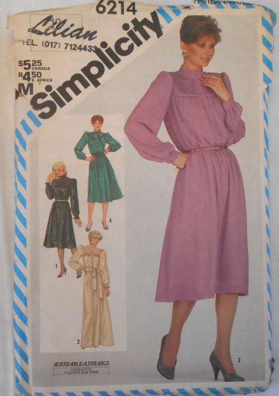 SIMPLICITY 6214 DRESS & SASH SIZE 12-COMPLETE