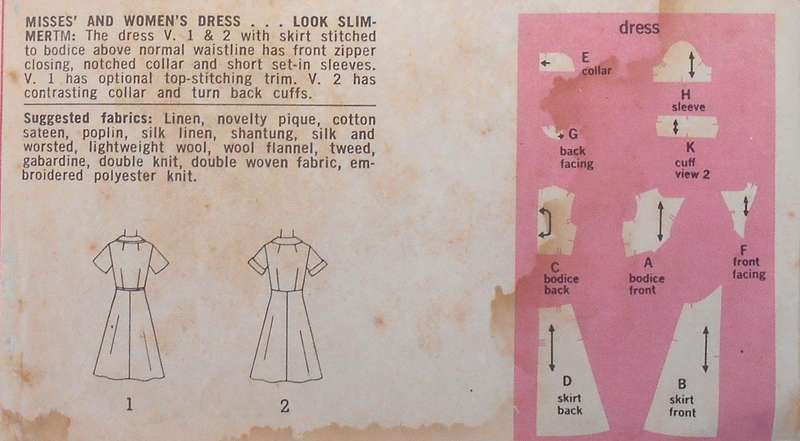 SIMPLICITY 6275 HIGH BODICE DRESS SIZE 14 BUST 36 COMPLETE