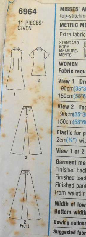 SIMPLICITY 6964 DRESS OR TOP & PANTS SIZE 44 & 46 COMPLETE