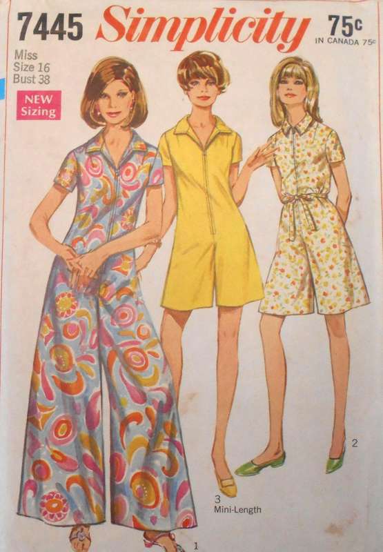 SIMPLICITY 7445 PANTSDRESS- SIZE 16 BUST 38 - NO COLLAR C PATTERN SUPPLIED