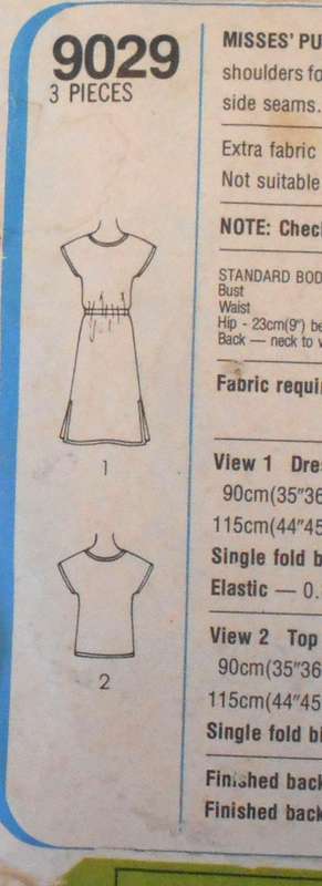 SIMPLICITY 9029 PULLOVER DRESS OR TOP SIZE SMALL 10 - 12 COMPLETE