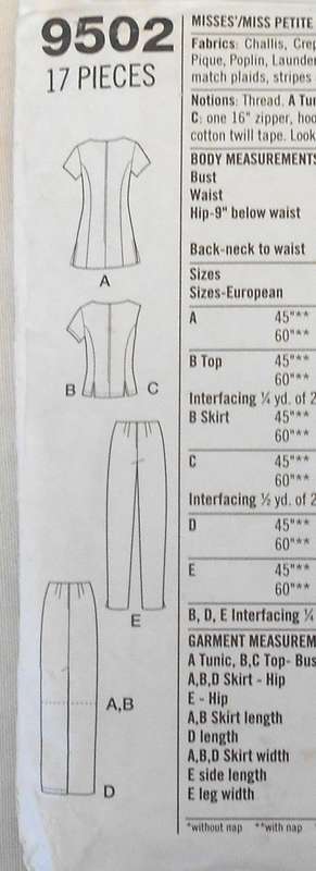 SIMPLICITY 9502 TWO PIECE DRESS-TOP-SKIRT SIZE 8-14 CUT TO 14-NO PANTS PATTERN