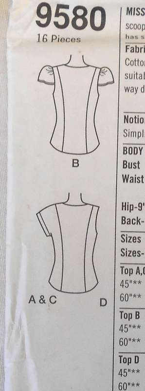 SIMPLICITY 9580 SET OF TOPS SIZE 6-8-10 COMPLETE-UNCUT-F/FOLDED