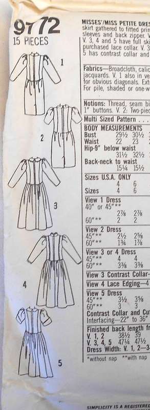 SIMPLICITY 9772 DRESS WITH FULL OR SLIM SKIRT SIZE 8-18 COMPLETE-UNCUT-F/FOLDED